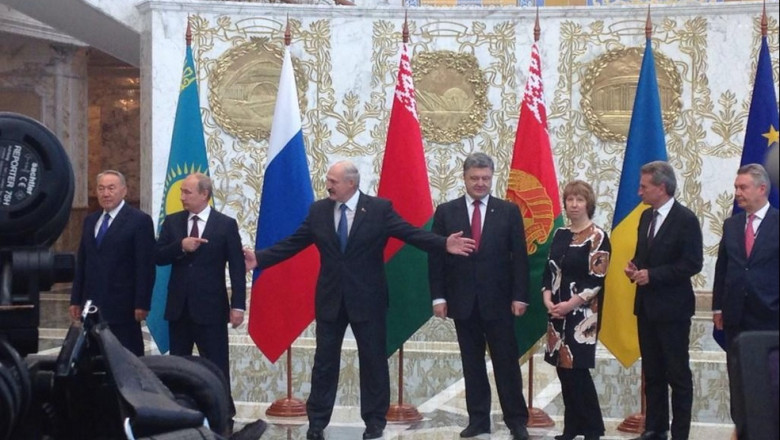 Soarta Ucrainei se decide azi in Belarus? Summitul de la Minsk a inceput Imagine