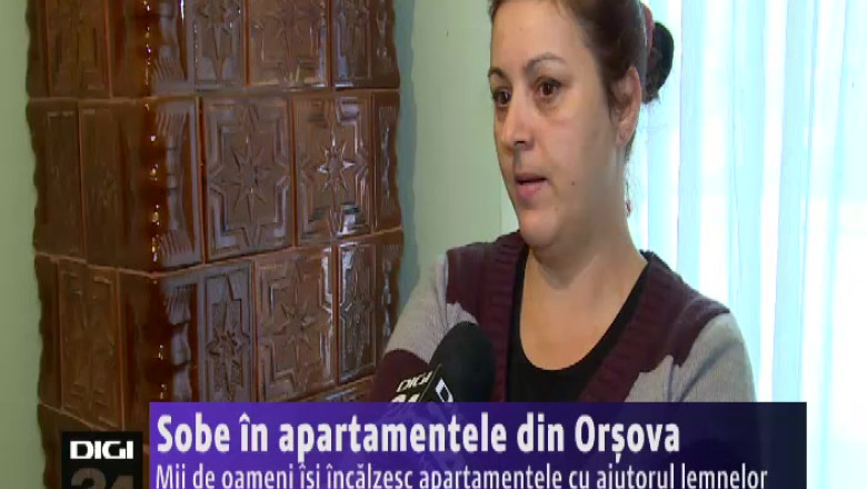 Sobe in apartamentele din Orsova. Mii de oameni isi incalzesc apartamentele cu ajutorul lemnelor Imagine