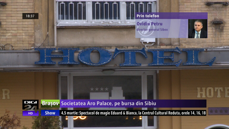 Societatea Aro Palace, pe bursa din Sibiu  Imagine
