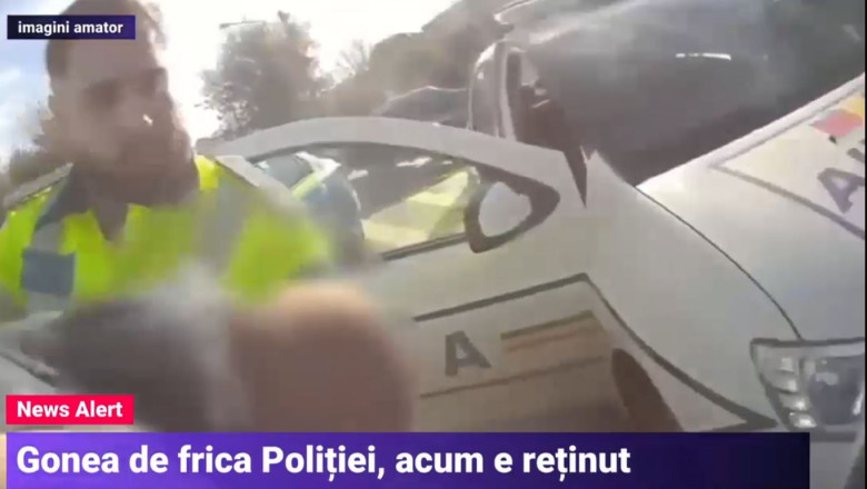 Sofer beat, urmarit in trafic dupa ce a provocat un accident in Bucuresti: A incercat sa loveasca politistii si s-a blocat in masina Imagine
