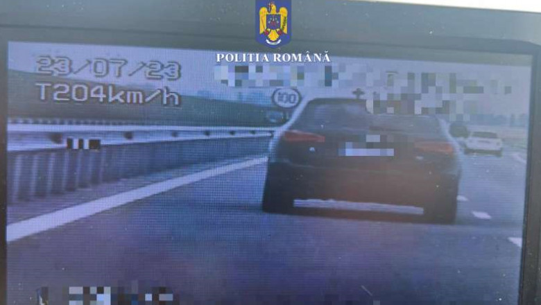 Sofer prins cu 204 km/h pe autostrada A7 Imagine