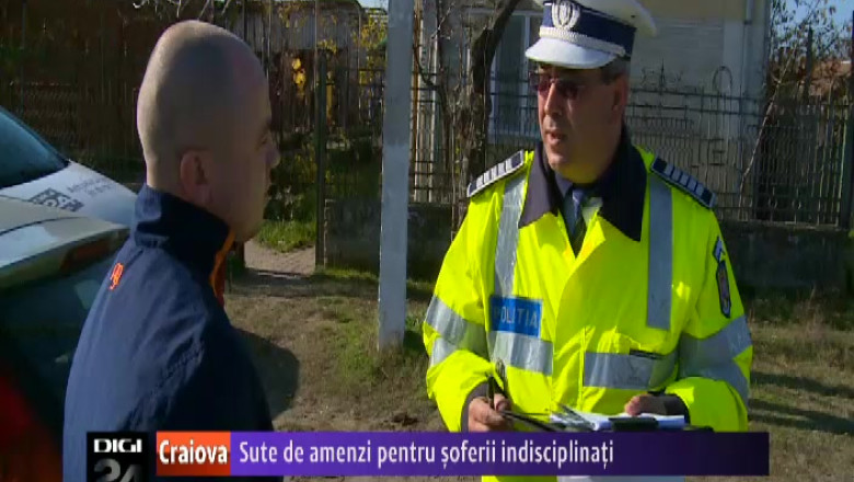 Soferii indisciplinati au fost amendati de politistii doljeni Imagine