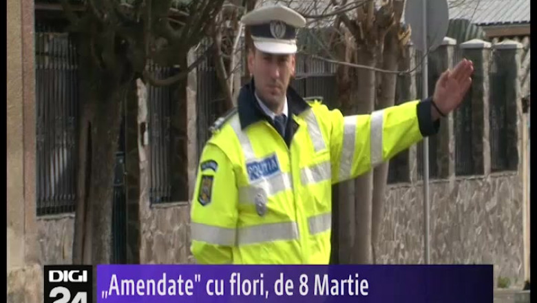 Soferitele din Oradea au fost „amendate" cu flori, de 8 Martie Imagine
