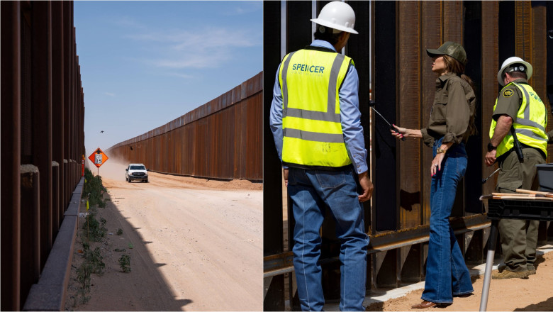 Solutia gasita de Donald Trump pentru oprirea imigrantilor ilegali: zidul de la granita cu Mexicul trebuie vopsit in negru Imagine