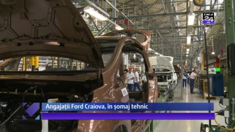 Somaj tehnic la Ford. Uzina de la Craiova isi suspenda din nou productia temporar, angajatii primesc 80% din salariul de baza Imagine