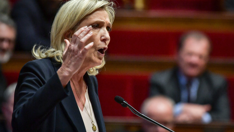 Sondaj in Franta: Partidul extremist al lui Marine Le Pen conduce in intentiile de vot pentru alegerile anticipate convocate de Macron Imagine