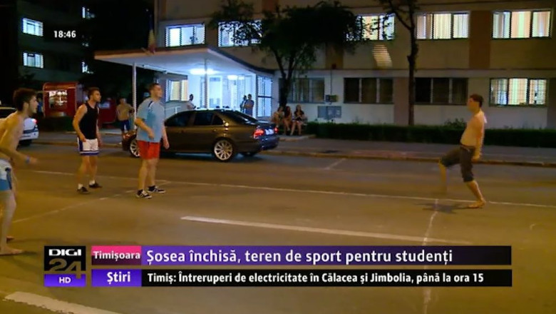 Soseaua inchisa, loc de distractie pentru studenti Imagine