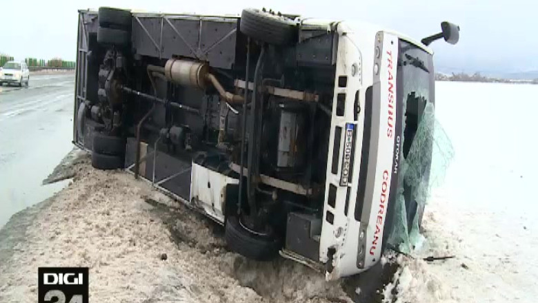 Sosele ca sticla. DN1 a fost o capcana pentru soferi, in acest weekend Imagine