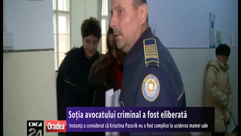 Sotia avocatului acuzat de crima a fost eliberata. Krisztina Pazurik nu a fost complice la uciderea mamei sale, considera judecatorii Imagine