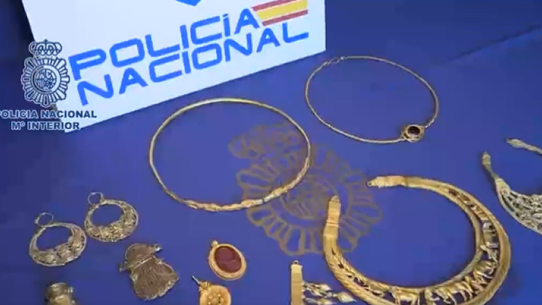 Spania confisca bijuterii antice de aur in valoare de 60 de milioane de euro care au fost furate din Ucraina Imagine