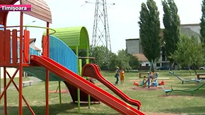 Spatiu de joaca reabilitat in zona Blascovici din Timisoara Imagine
