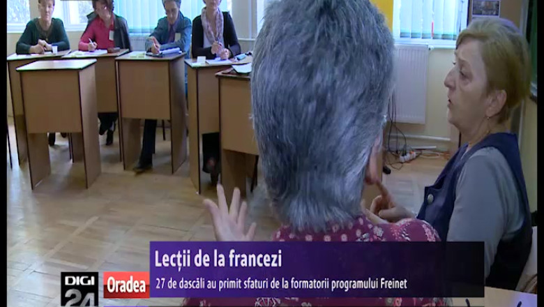 Specialistii francezi ii invata pe dascalii din Oradea o noua metoda de predare Imagine