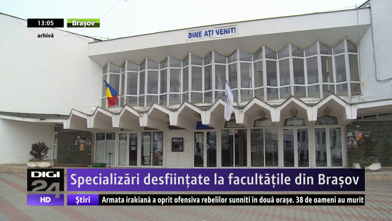 Specializari desfiintate la facultatile din Brasov Imagine