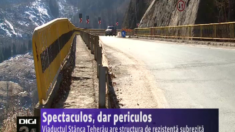 Spectaculos, dar periculos. Viaductul Stanca Teherau are structura de rezistenta subrezita Imagine