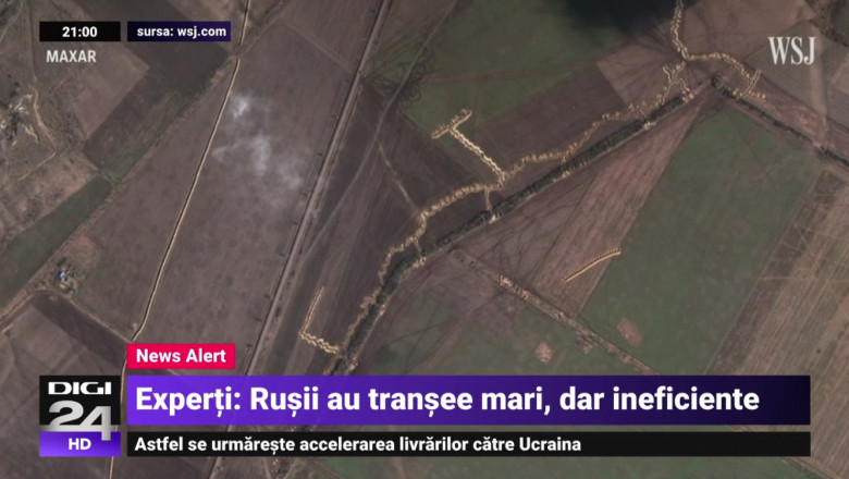 Speriati de contraofensiva, rusii construiesc cele mai mari linii defensive vazute pe planeta. Expertii spun ca sunt ineficiente Imagine