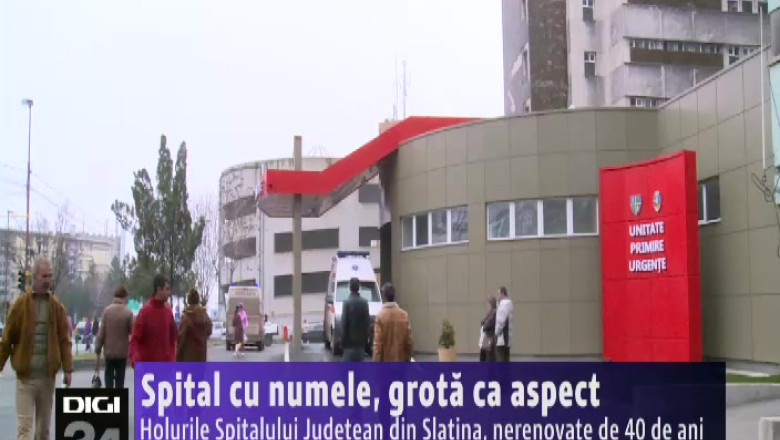 Spital cu numele, grota ca aspect. Holurile Spitalului Judetean din Slatina, nerenovate de 40 de ani Imagine