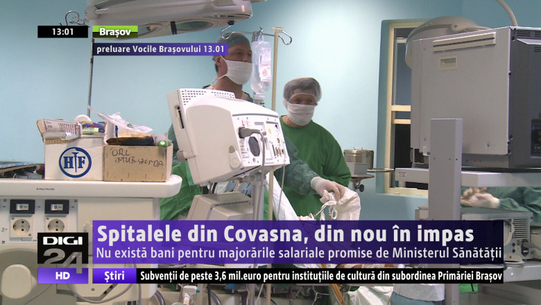 Spitalele din Covasna, din nou in impas. Nu exista bani pentru majorarile salariale promise de Ministerul Sanatatii Imagine