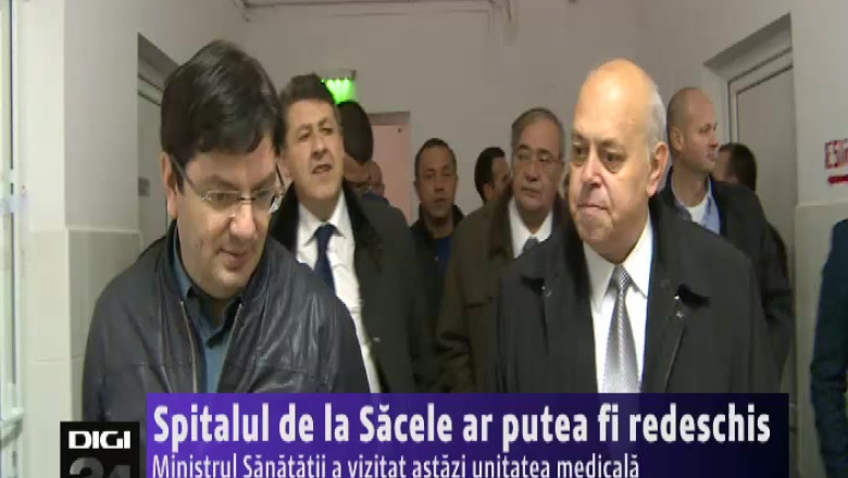 Spitalul de la Sacele ar putea fi redeschis. Ministrul Sanatatii a vizitat astazi unitatea medicala Imagine