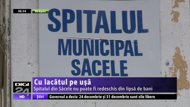 Spitalul din Sacele nu poate fi redeschis din lipsa de bani  Imagine