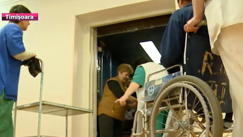 Spitalul Judetean din Timisoara: nemultumirile si pericolul circula... cu liftul Imagine
