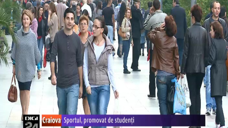 Sportul, promovat de studentii din Craiova Imagine