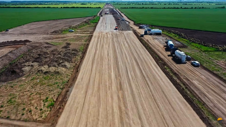 Stadiul lotului Nord A1 - DN1 din A0, autostrada de centura a Capitalei. Asociatie: Incepe sa arate a santier. Nu este insa suficient Imagine