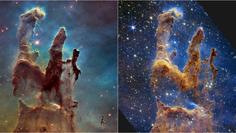 Stalpii Creatiei, o noua imagine uluitoare realizata de telescopul spatial James Webb Imagine