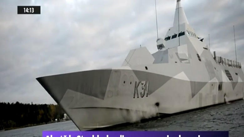 Stare de alerta. Un submarin strain, surprins langa Stockholm Imagine