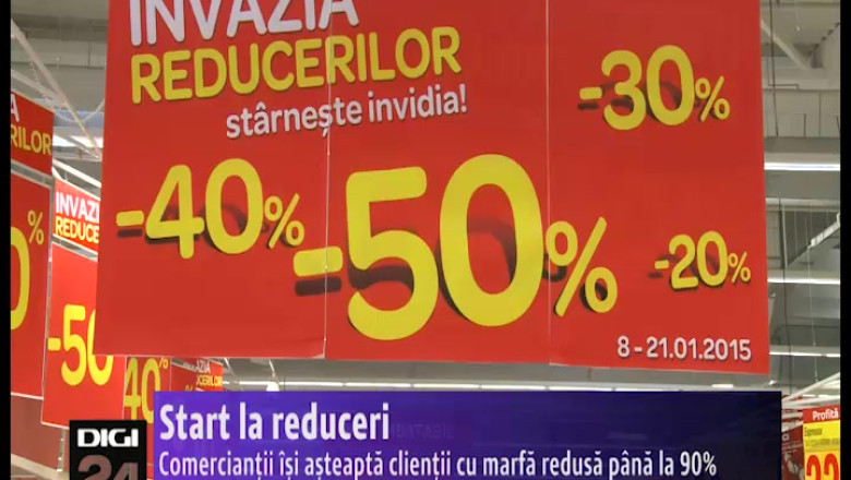Start la reduceri. Comerciantii isi asteapta clientii cu marfa redusa cu pana la 90% Imagine
