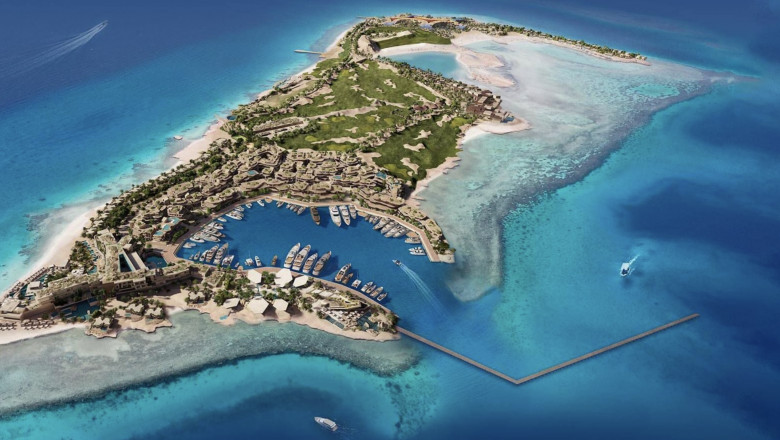 Statiunea de lux Sindalah, parte a megalopolisului saudit Neom, a fost inaugurata la Marea Rosie. Cum arata Imagine