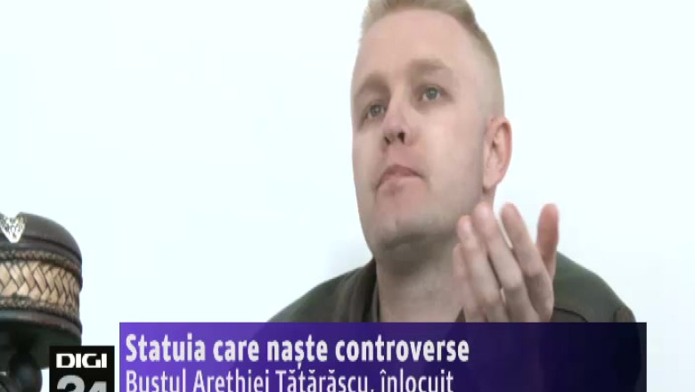 Statuia care naste controverse. Bustul Arethiei Tatarescu din Tg. Jiu, inlocuit Imagine