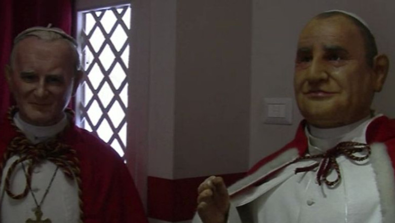 Statuie de ceara pentru Papa Ioan Paul al II-lea. Fostul Suveran Pontif urmeaza sa fie sanctificat  Imagine