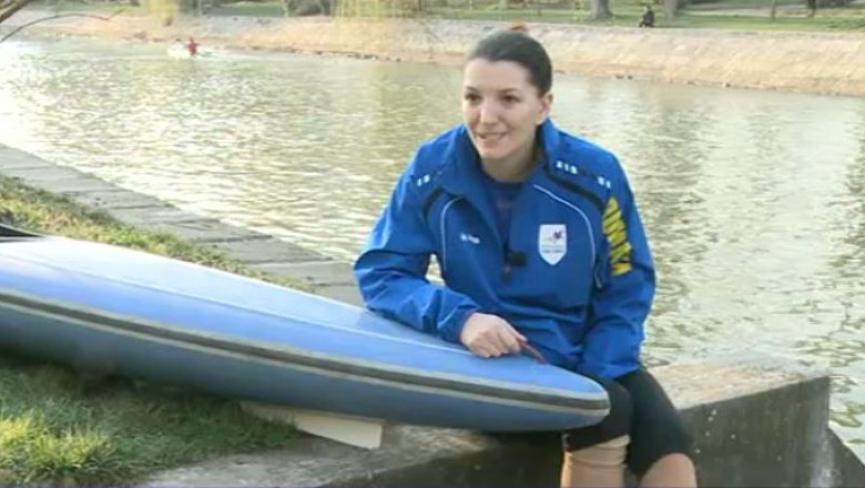 Statul nu gaseste bani pentru indemnizatia Mihaelei Lulea, dubla campioana europeana la paracanoe Imagine