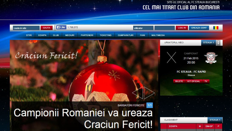 Steaua si-a scos emblema de pe site-ul oficial Imagine