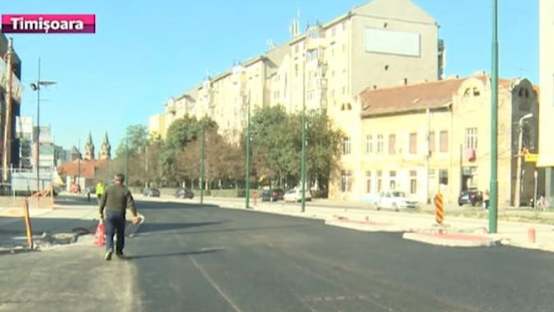 Strada Stefan cel Mare din Timisoara, redeschisa partial Imagine