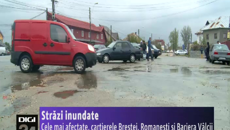 Strazi inundate in Craiova. Cele mai afectate sunt cartierele Brestei, Romanesti si Bariera Valcii Imagine