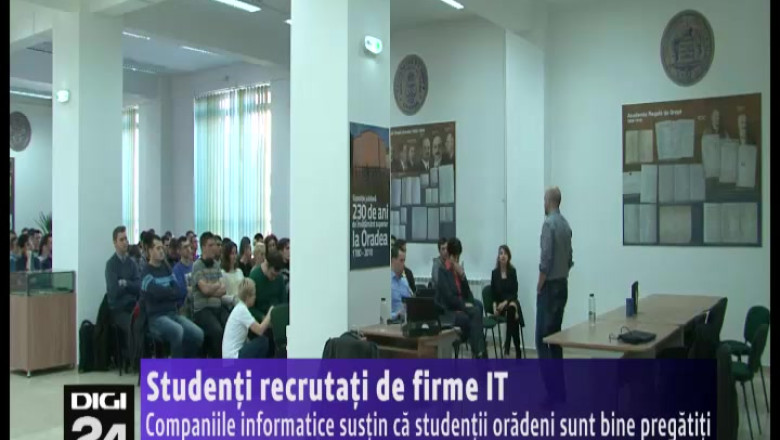 Studenti recrutati de firme IT. Companiile informatice cauta la Oradea tineri interesati sa faca practica platita Imagine