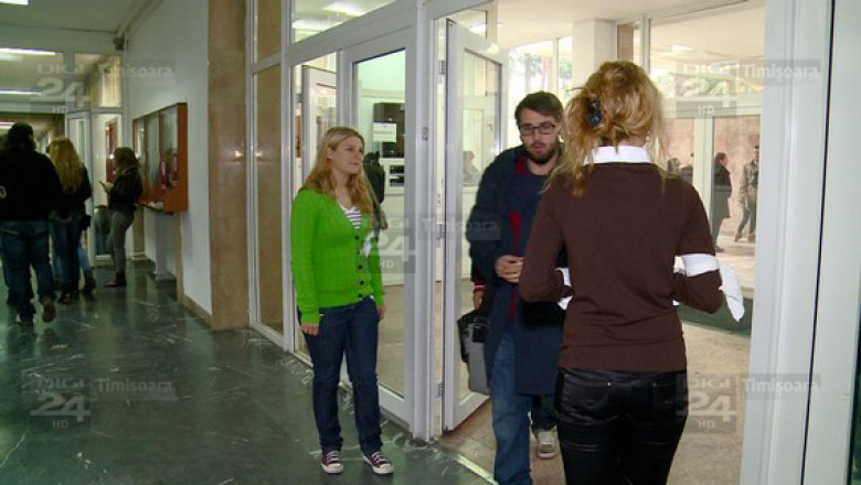 Studentii au intrat, la Timisoara, in greva japoneza Imagine