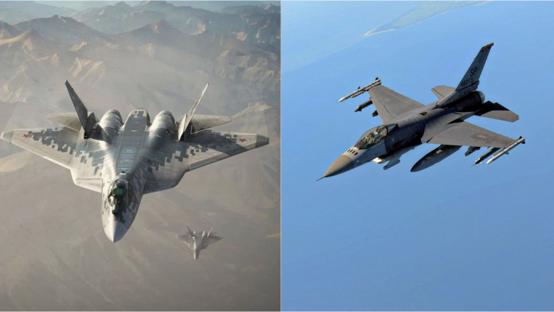 Su-57 vs F-16: Cum se compara cel mai avansat avion de lupta al Rusiei cu avioanele pe care le va primi Ucraina din Occident Imagine