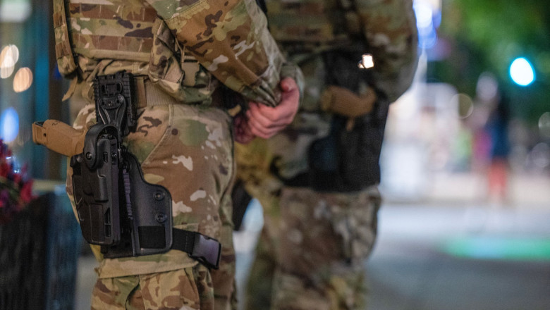 SUA: Garda Nationala, desfasurata la Washington, poarta acum arme. In ce conditii pot fi folosite acestea Imagine