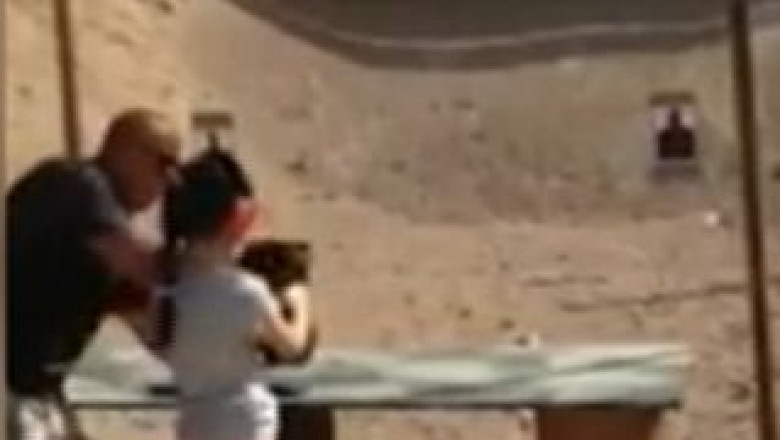 SUA. Instructor de tir, impuscat mortal de fata de noua ani pe care o invata sa traga cu arma Imagine
