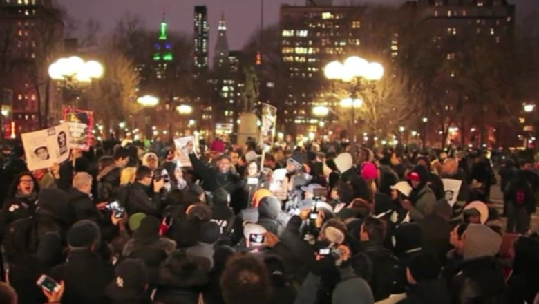 SUA. Manifestatii in 100 de orase, in cazul uciderii unui tanar de culoare Imagine