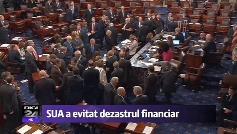 SUA scapa la limita de intrarea in incapacitate de plata. Obama: Le multumesc milioanelor de americani care au prevenit colapsul. Acum, sa trecem din nou la treaba Imagine