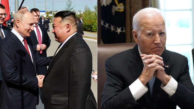 SUA vor sa negocieze cu Coreea de Nord, dar nu stiu cum. Ce poate face Biden ca sa rupa prietenia dintre Kim si Putin (BBC) Imagine