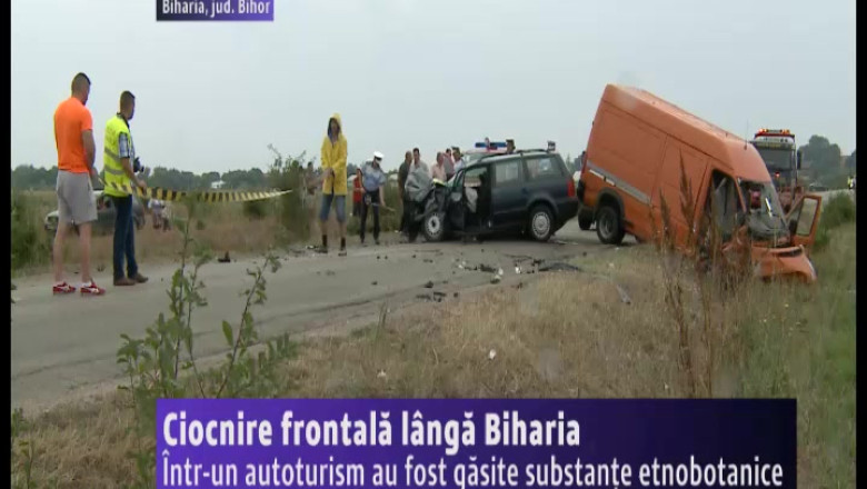 Substante etnobotanice gasite intr-o masina implicata intr-un accident in Bihor Imagine