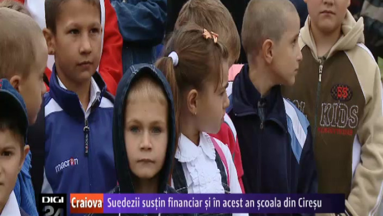 Suedezii sustin financiar si in acest an scoala din Ciresu, judetul Mehedinti Imagine