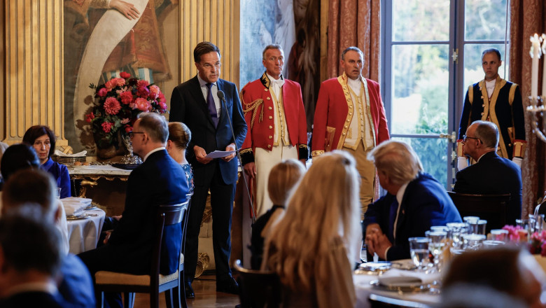 Summit NATO cu miza uriasa pentru securitatea mondiala, la Haga. Intrunirea a inceput cu o cina oferita de regele Olandei Imagine