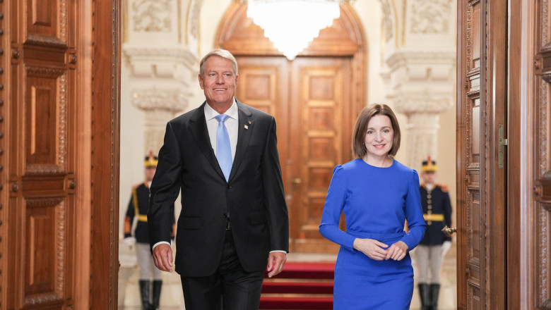 Summitul Initiativei celor 3 Mari la Bucuresti. Iohannis a discutat cu Maia Sandu despre integrarea Republicii Moldova in UE Imagine