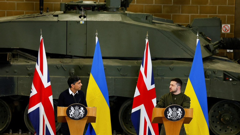 Sunak: 10.000 de soldati ucraineni se antreneaza cu arme NATO. Alte cateva zeci au inceput antrenamentul cu tancuri Challenger 2 Imagine