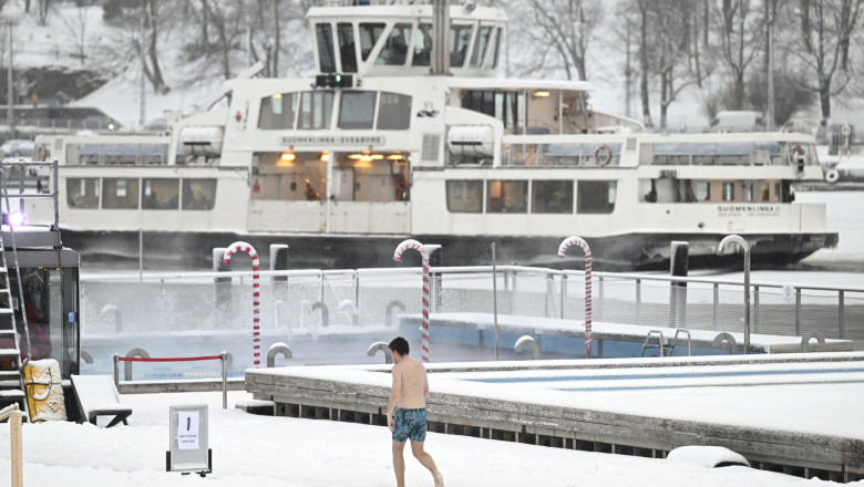 Sunt minus 40 de grade Celsius in nordul Europei. Imagini inedite din Finlanda Imagine